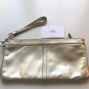 Coach Leather Wristlet